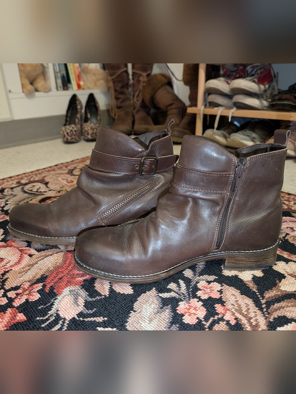 Womens Erin Micheal Tucson Ankle Boots Brown
